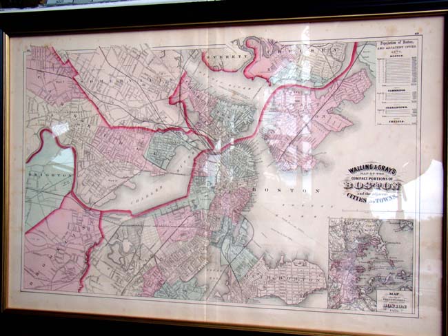 A Map of Boston published by Walling & Gray in 1871 — image 3